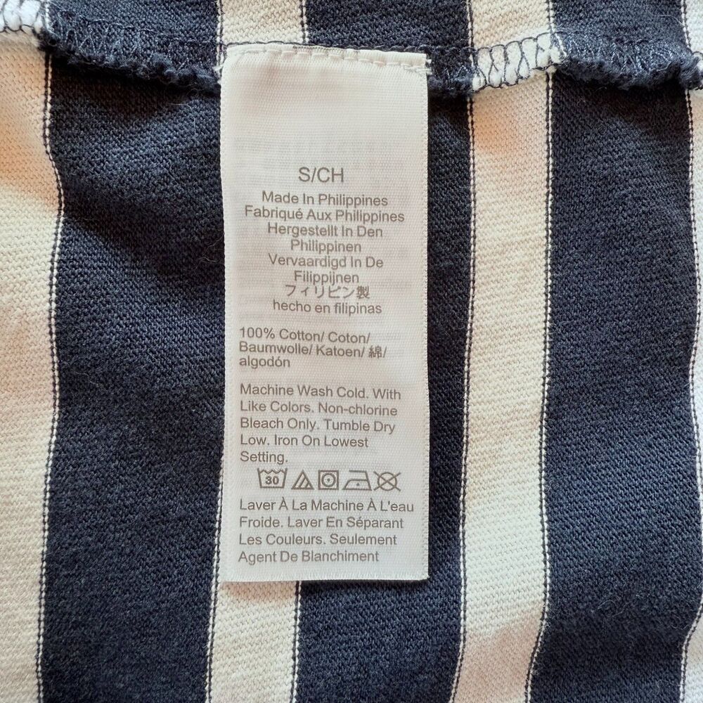 J.Crew Women's Mariner Cloth Bow Back Striped Long Sleeve Top in Navy & White S - Picture 8 of 12